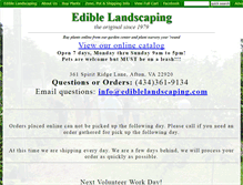 Tablet Screenshot of ediblelandscaping.com